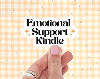 Emotionale Unterstützung Kindle Aufkleber, emotionaler Unterstützung Kindle, Kindle Buch Aufkleber, Bücherwurm Kindle Aufkleber, Buchliebhaber Aufkleber, Kindle Aufkleber