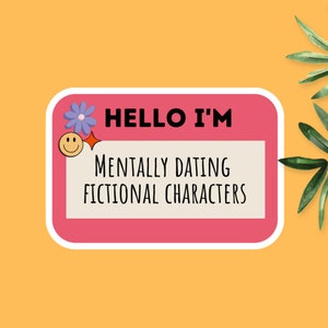 Psychisch Dating Fiktiver Charaktere Aufkleber, Bücherwurm Aufkleber, Kindle Buch Aufkleber, Buchliebhaber Aufkleber, Kindle Aufkleber, Bücherwurm Geschenk, Bücherwurm