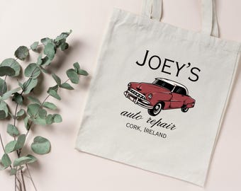 Boys of Tommen Tote Bag, Joey Lynch Auto Repair, The Boys Of Tommen Merch, Boys Of Tommen Gift, Bookish Tote Bag Gift Idea For Book Reader