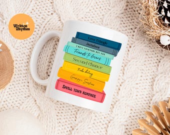 Romance Tropes Mug, Romance Trope Mug For Book Lovers, Bookish Mug, Enemies To Lovers Mug, Romance Novel Tropes Mug, Romance Reader Mug