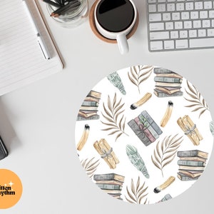 Bookish Mouse Pad, Book Mouse Pad, Literary Mousemat, Bookish Gift, Anti-Slip Desk Mouse Pad, Home Office Decor, Desk Accessories, Mousemat