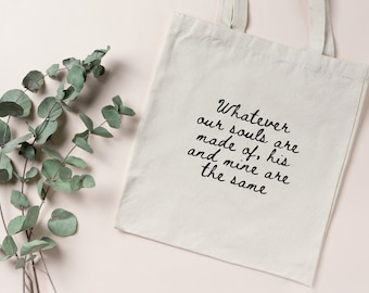 Wuthering Heights Tote Bag, Wuthering Heights Book Bag, Wuthering Heights Merch, Bookish Valentines Day Gift, Galentines, Emily Bronte Tote