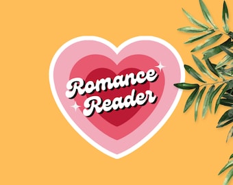 Sticker lecteur romance, liseuse romantique, Sticker romance, Stickers livre, Sticker livresques, Stickers Kindle mignons, cadeau pour amoureux des livres, livre d'amour