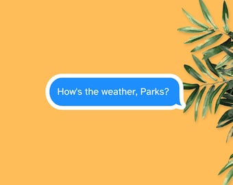 How's The Weather Parks, Magnolia Parks Sticker, Magnolia Parks Book Sticker, Bookish Sticker, Reader Gift, Book Lover Sticker, Book Gift