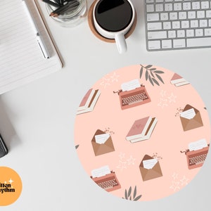 Bookish Mouse Pad, Books Mouse Pad, Bookish Mousemat, Laptop Mouse Pad, Home Office Decor, Bookish Gifts, Book Lovers Gift, Desk Accessories