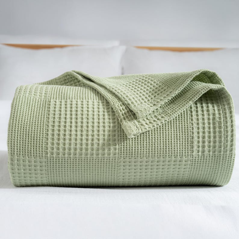 RAYMETEKSTIL Waffle Weave Blanket - Thumbnail 3