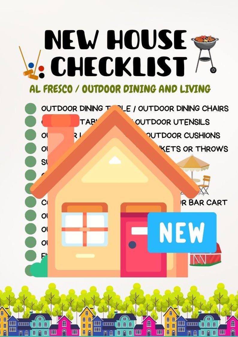 New House Checklist Digital Download Printable Checklist for Moving to a New House - Etsy