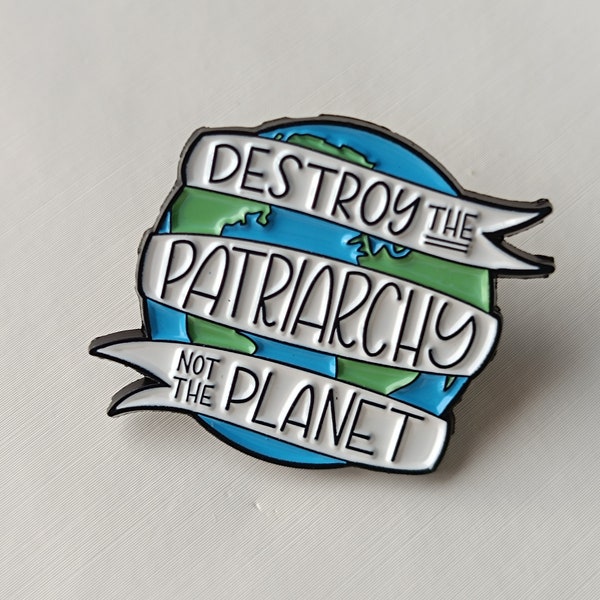 Feminismus Pin Brosche Patriarchat Planet Anstecknadel Geschenk Weihnachten Geburtstag