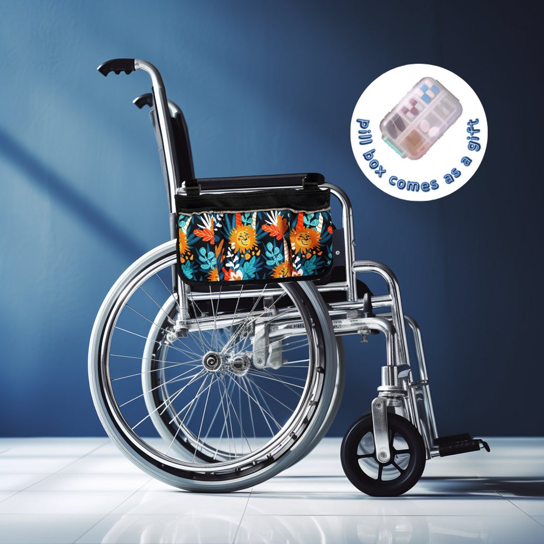 Wheelchair Organizer With Phone Holder for Wheelchair, Waterproof