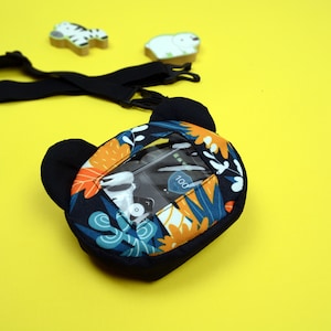Insulin pump case with cute animals, Adjustable Diabetes pump bag with window, Insulin pump belt for kid, Insulin pump pouch for child