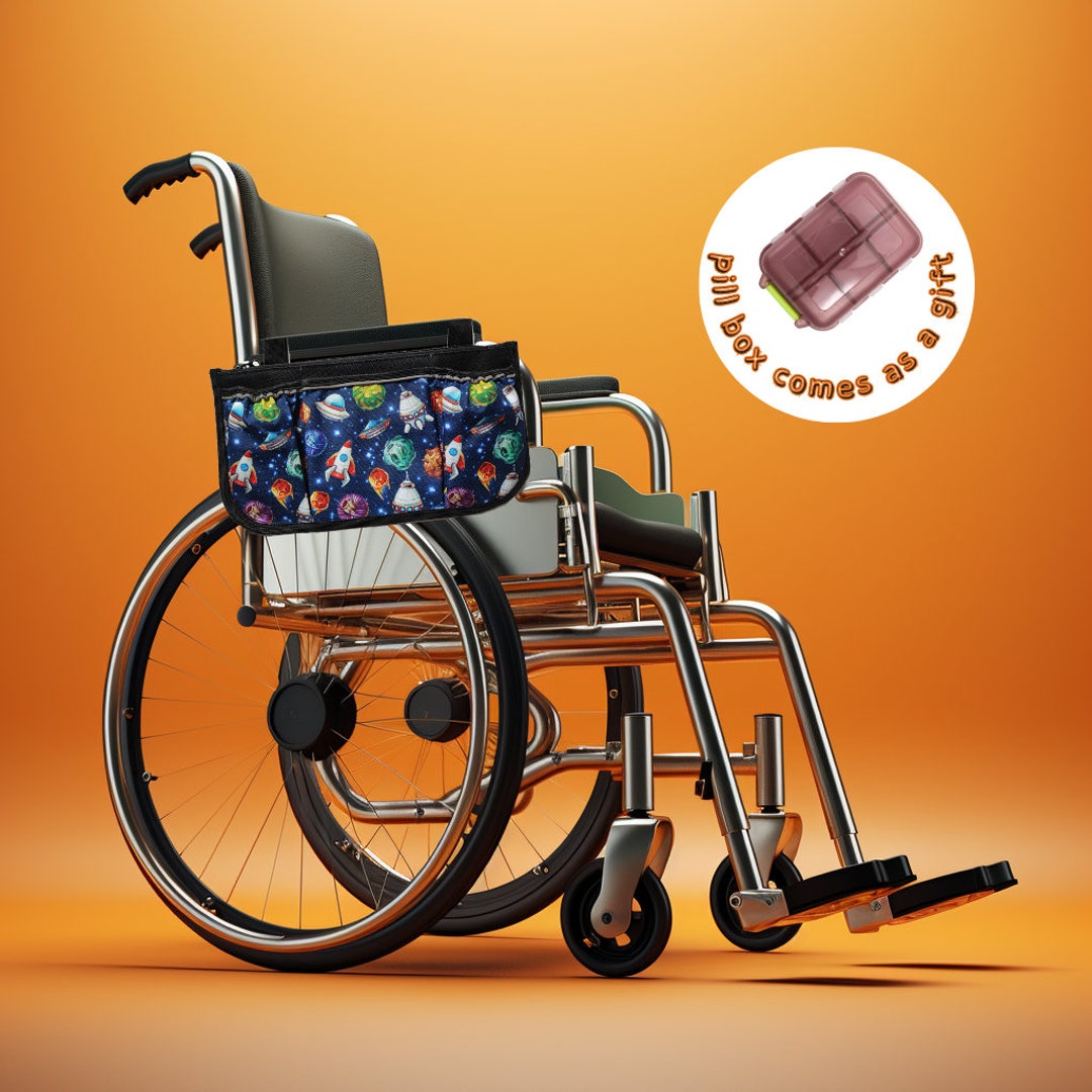 Wheelchair Organizer With Phone Holder for Wheelchair, Waterproof