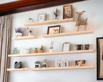 Floating Shelf for Living Room Perfect for Bedroom Innovative Shelf Design for Picture Display, Plant Arrangement, and Decorative Storage