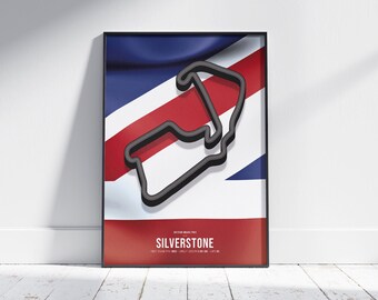 F1 Silverstone Circuitposter • Digitale download