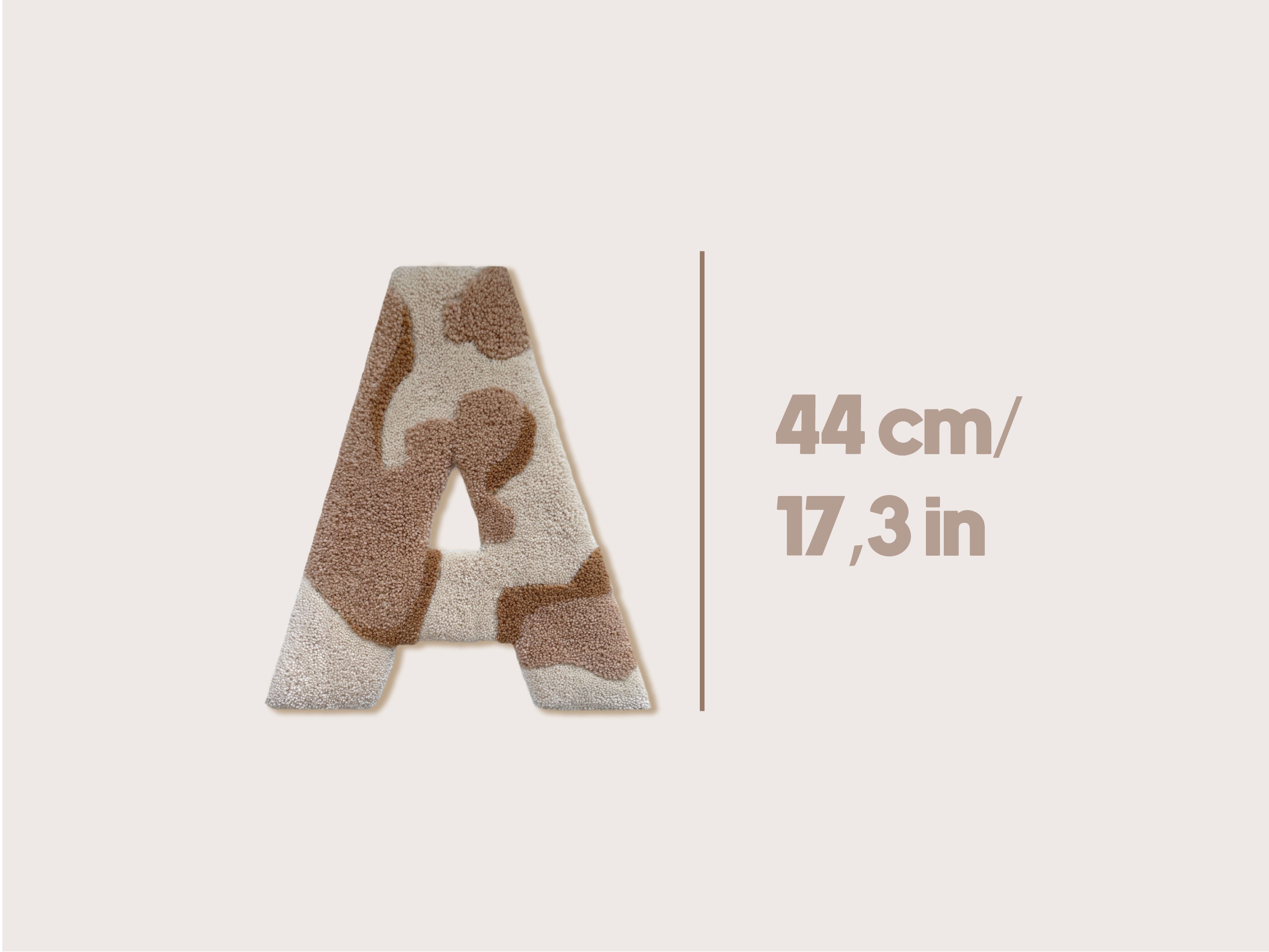 Handmade Tufted Beige Wall Hanging Letter - Etsy