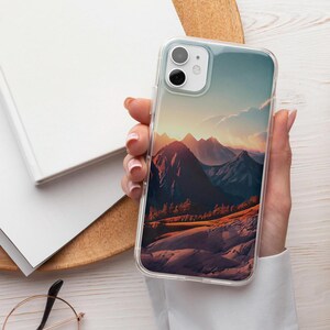 Mountains Phone Case Wanderlust TOUGH Cover fit for iPhone 16 Pro Max, 15 Plus, 14, 13, 12, 11, XS & Samsung S25, S24, A55, Pixel 9, 8A, 7