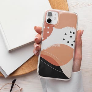 Custodia per telefono minimalista astratta TOUGH Cover adatta per iPhone 16 Pro Max, 15 Plus, 14, 13, 12, 11, XS e Samsung S25, S24, A55, Pixel 9, 8A, 7