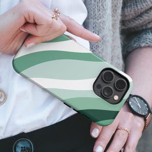 Mint Green Phone Case Minimalism TOUGH Cover fit for iPhone 16 Pro Max, 15 Plus, 14, 13, 12, 11, XS & Samsung S25, S24, A55, Pixel 9, 8A, 7