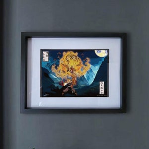 Impression d&#39;art tueur de démons toile tueur de démons affiche tueur de démons affiche Tanjiro art mural tueur de démons cadeaux tueur de démons cadeaux anime art anime