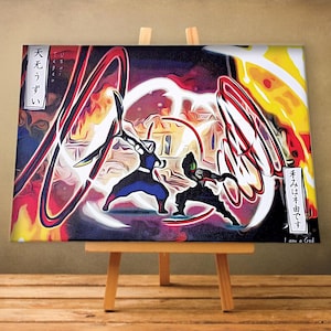 Impression d&#39;art tueur de démons toile tueur de démons affiche tueur de démons affiche Tengen art mural tueur de démons cadeaux tueur de démons cadeaux anime art anime