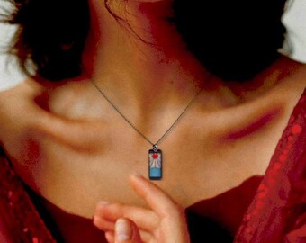 Hanafuda Earrings Necklace Demon Slayer Earrings Cosplay Anime Gift for Friend Demon Slayer Gifts Tanjiro Cosplay Demon Slayer Cosplay