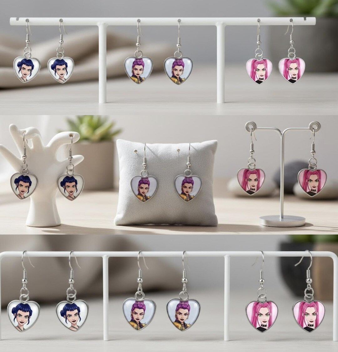 Set 8 Collane Demon Hunters – Ciondoli In Vetro Con Personaggi K-pop, Cordino Pelle, Regalo Fan E Cosplay