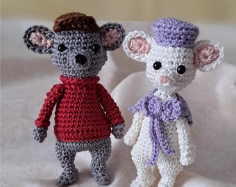 Tough and Scared Mouse - crochet pattern