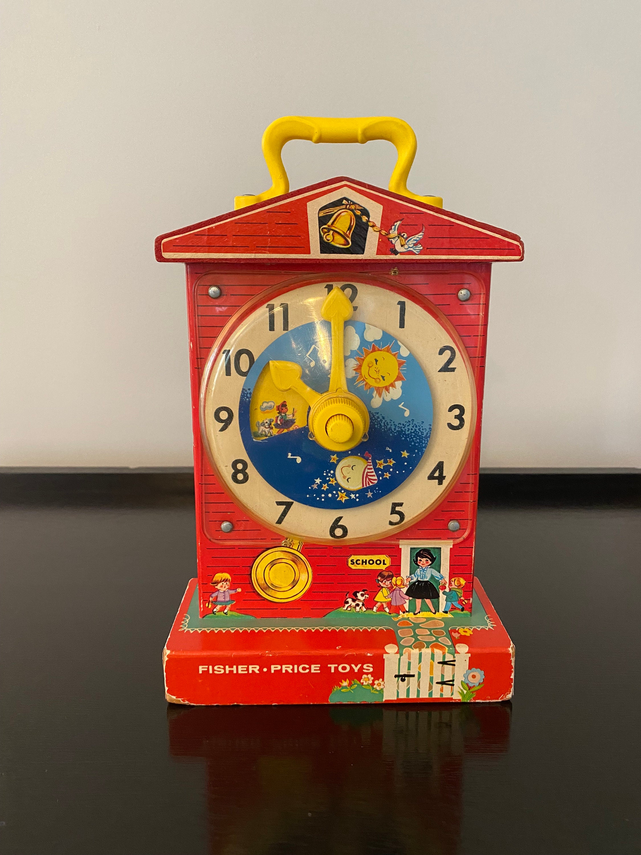 Fisher Price Music Box Teaching Clock From 1960's Etsy