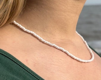 Collezione Wave: Collana All White - Ispirata al surf - Stile per amanti della spiaggia