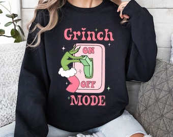 Grinch Mode On Christmas Jumper - Grinch Christmas Jumper - Grinch Xmas Jumper - The Christmas Grinch