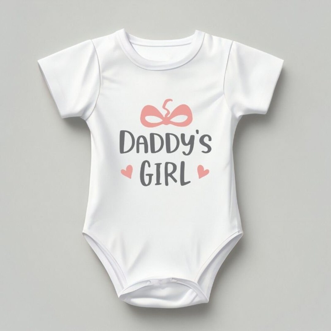 Daddy's Girl Baby Vest Body Suit Girl Dad Cute Etsy