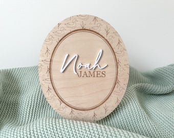 Personalized Baby Name Sign, Duck Nursery Decor, Baby Announcement Sign for Hospital, Newborn Name Reveal, Vintage Nursery Decor, Photo Prop