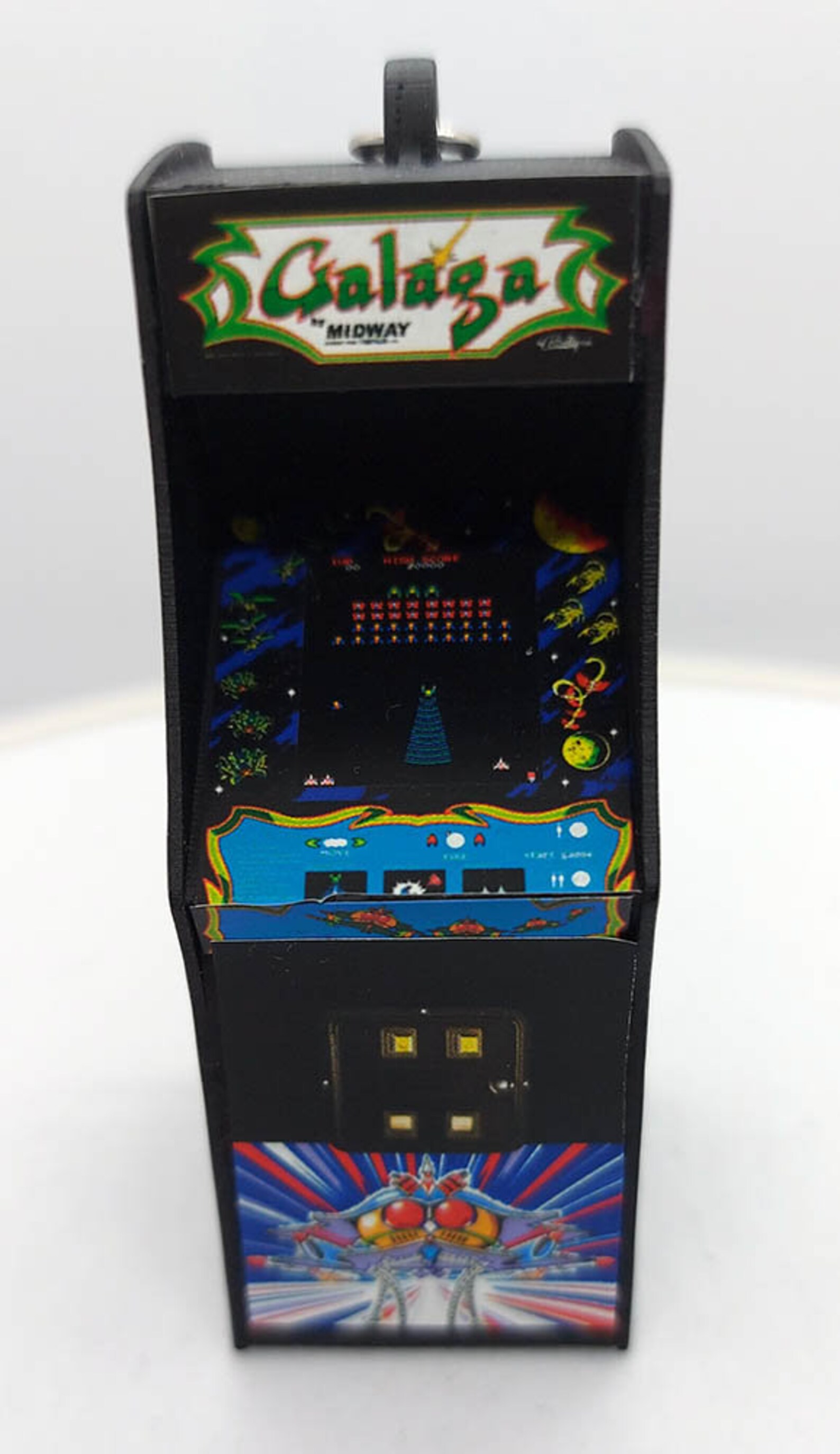 Galaga Keychain Arcade Machine Game Video Game Game Arcade Etsy