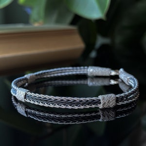 999 Silver Celtic Woven Bracelet: Handmade Kazaziye Knit