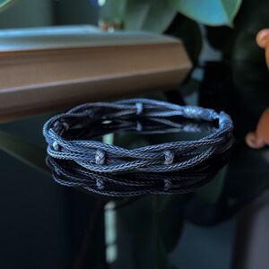 Handmade 999 Silver Bracelet, Hand Braided Bracelet, Men's Silver Jewelry, Minimalist Chain Bracelet, Boyfriend Gift