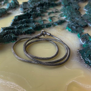 Hand Braided 999 Silver Kazaziye Necklace: Handmade Chain