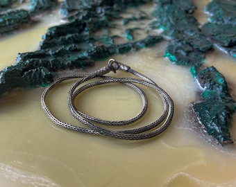 Hand Braided 999 Silver Kazaziye Necklace: Handmade Chain