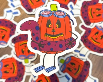 Summerween Sticker | Pumpkin Halloween Sticker | Super Cute Halloween Sticker | Halloween Party