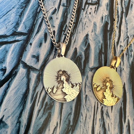 Everest Necklace Mountain Jewelry Nepal Necklace Mount Everest Jewelry Nepal Jewelry Nepalgift Etsy