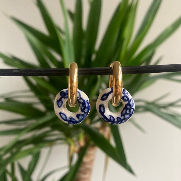 Delft blue earrings | Royal Dutch blue earrings