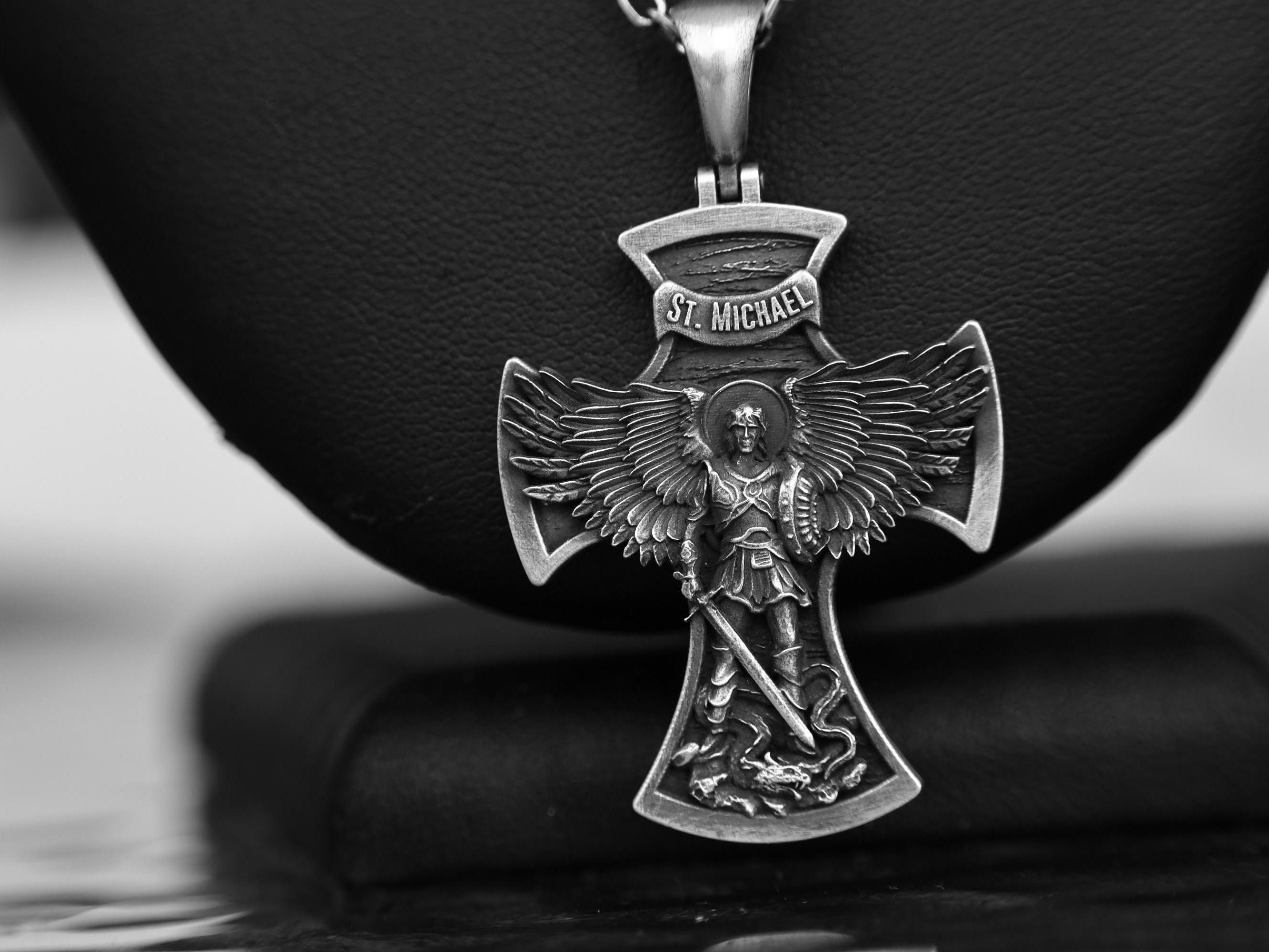 Médaillon Argent Sterling Médailles Saint Michel Archange