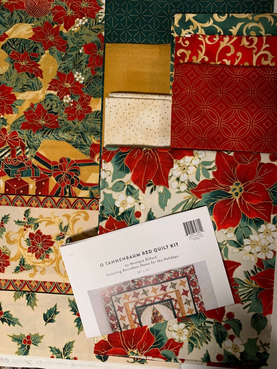 O Tannenbaum 58 X 70 Quilt Kit Designed by Monique Etsy