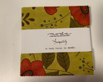 Tranquility by Sandy Gervais for moda charm pack of 48 squares