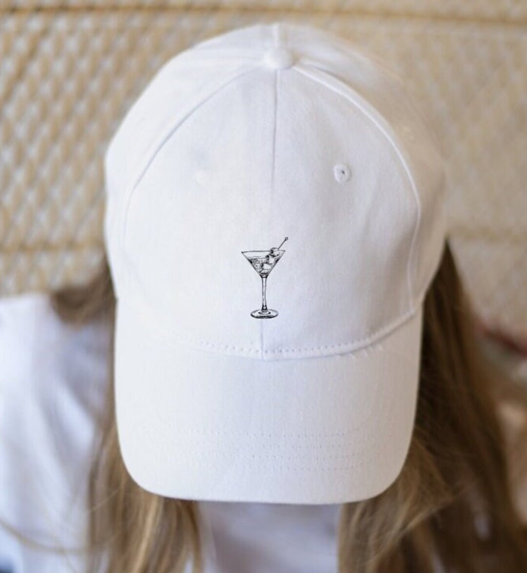 Martini Hat Dirty Martini Baseball Cap Hat With Cocktail on Etsy