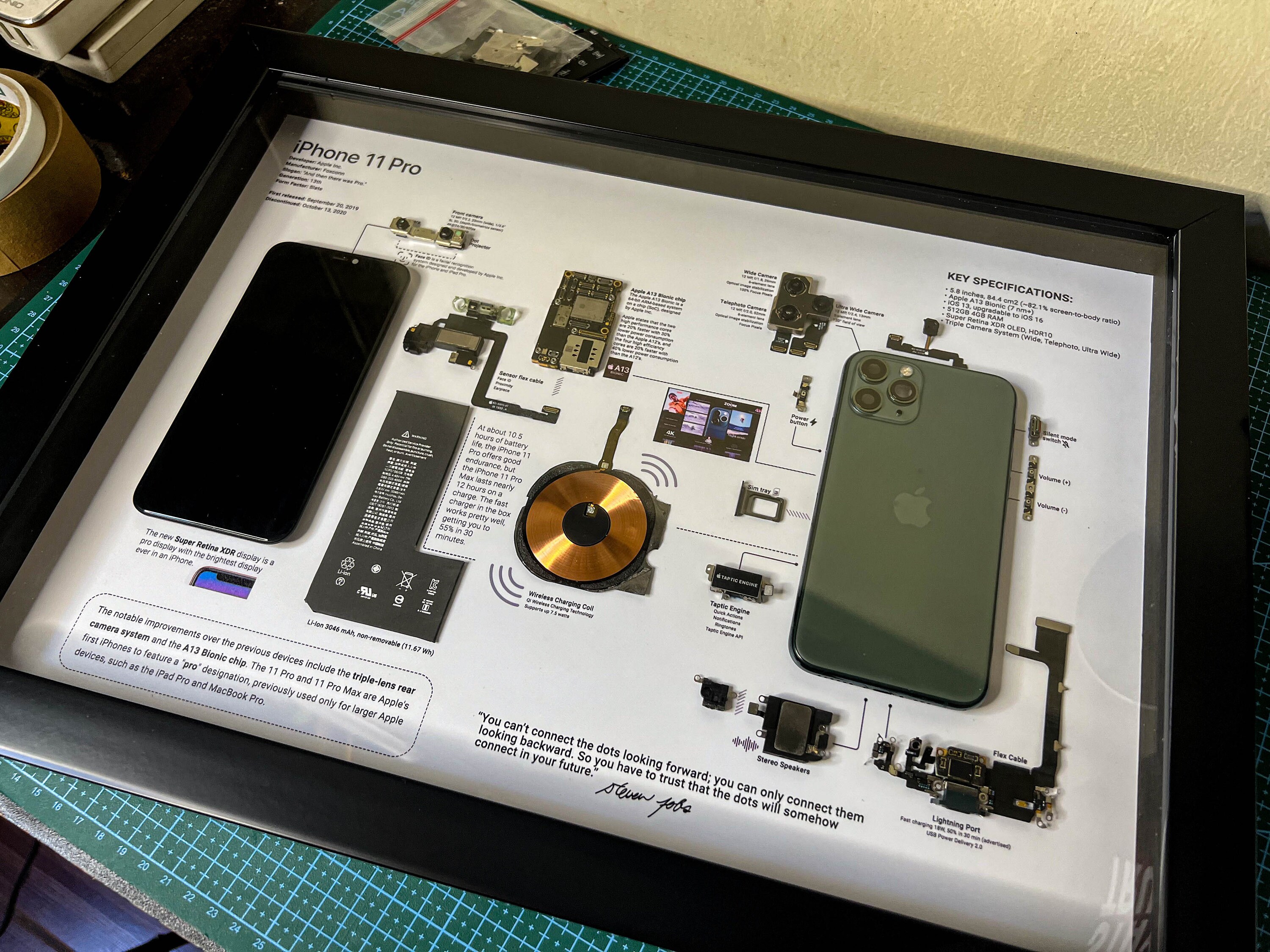 IPhone 11 Pro Framed Teardown Template - Etsy