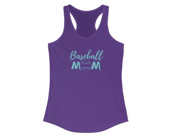Baseball Mom Women's Ideal Racerback Tank