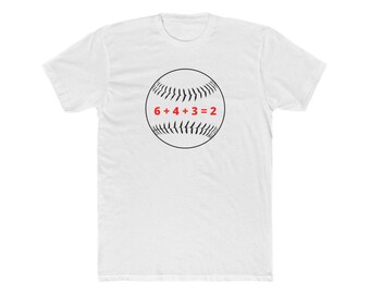 6 + 4 + 3 = 2 Double Play Baseball T-Shirt