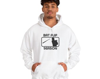 Bat Flip Season Baseball Unisex Heavy Blend™ Hooded Sweatshirt