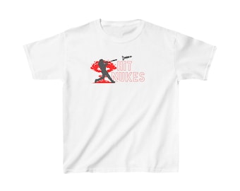 Baseball Hit Nukes Kids Shirt