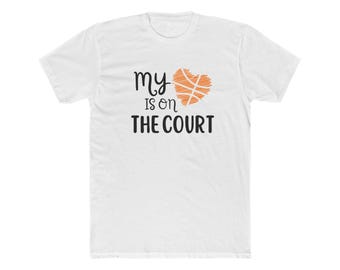 My Heart is on the Court Basketball Shirt