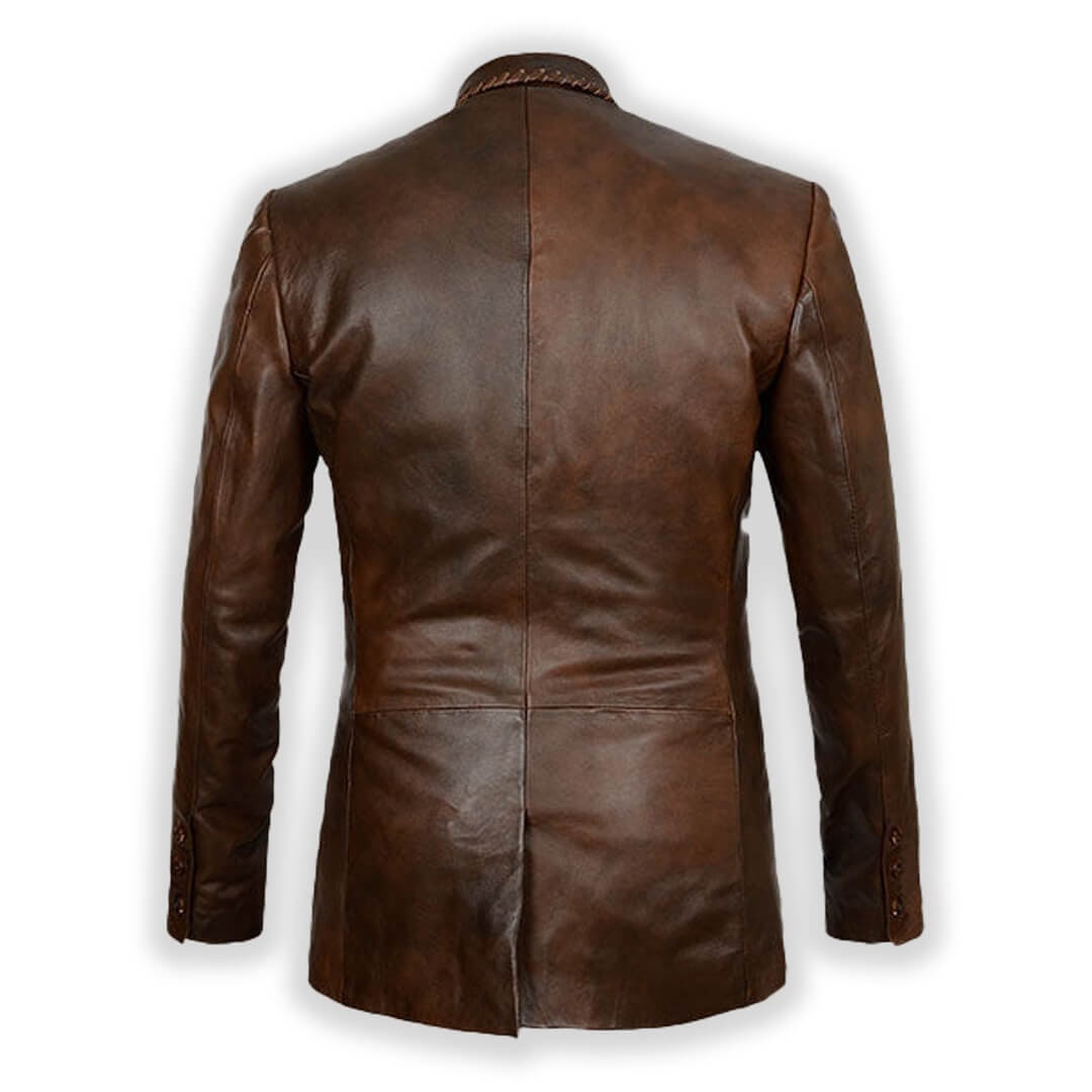 【U LAN】(UNISEX) Ed Leather Over Blazer 1133_31a4ac722b-